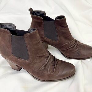 Brown Leather Ankle Boots